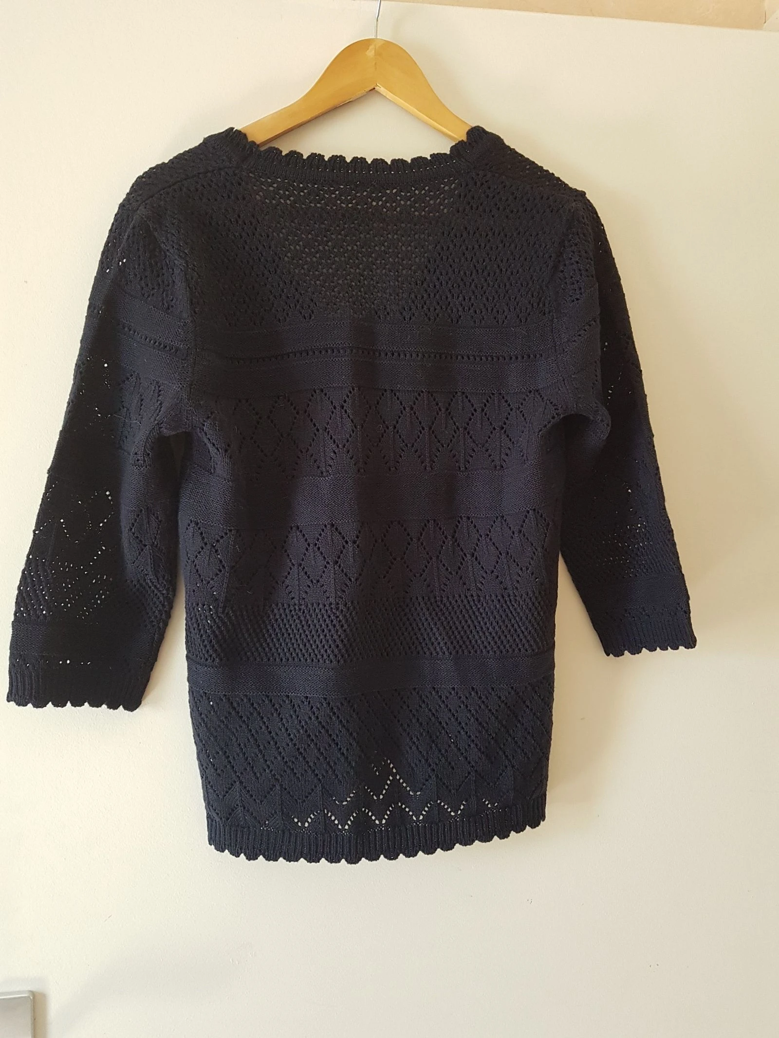 Navy blue knit vest size 38 40. – photo 5